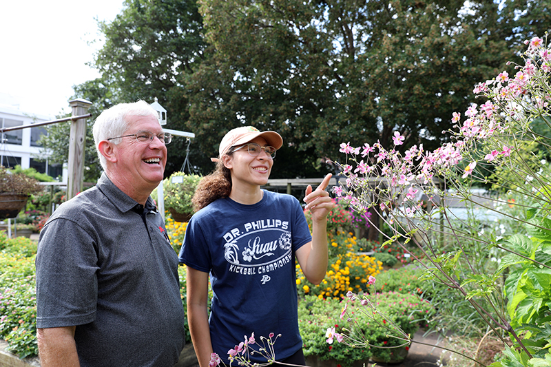 John Ruter and Graduate Research Assistant Kaitlin Swiantek